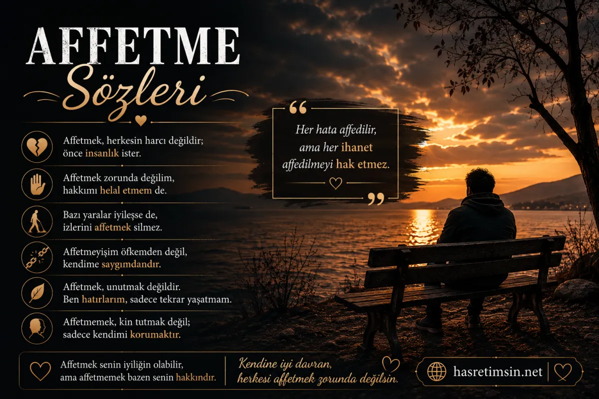 Affetme Sözleri