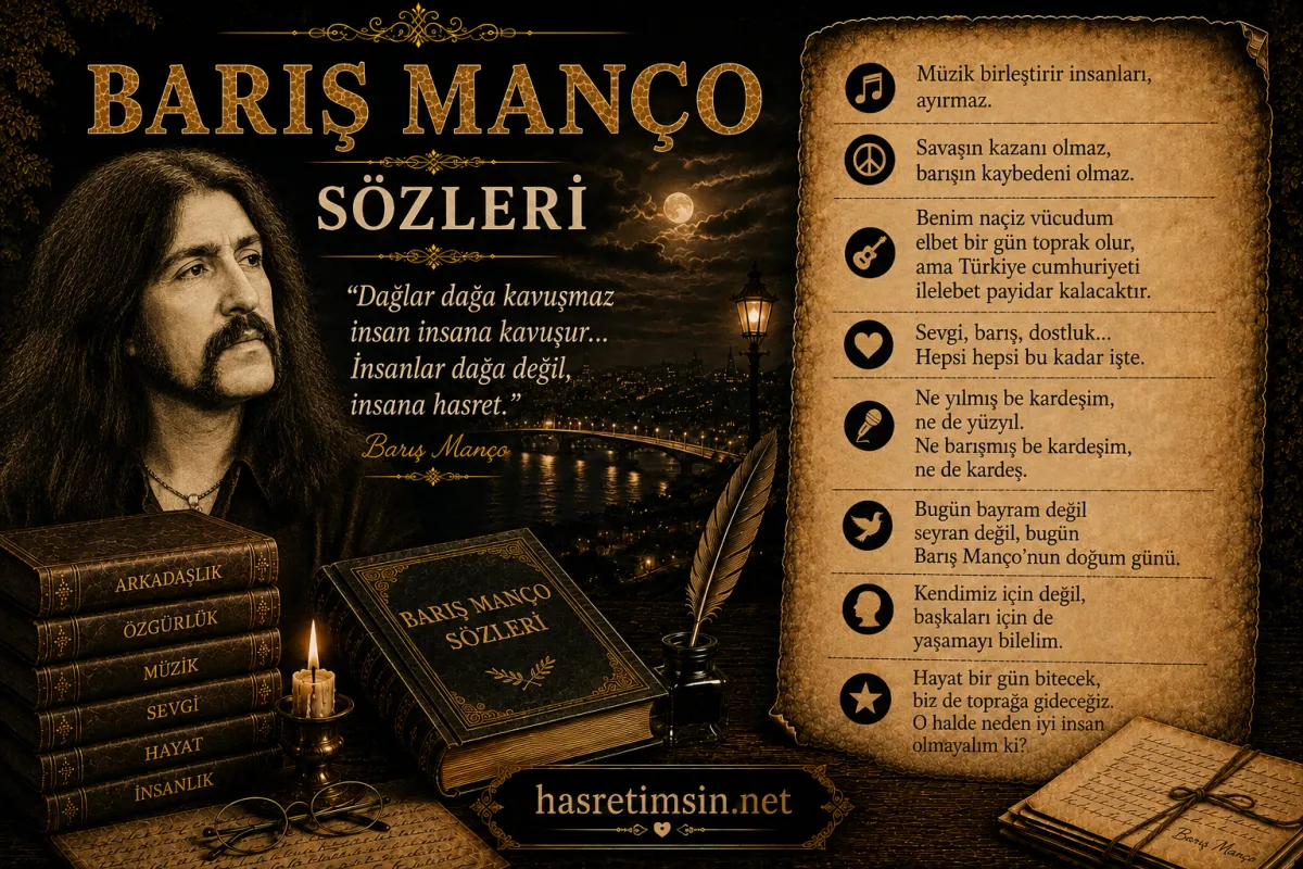 Barış Manço Sözleri