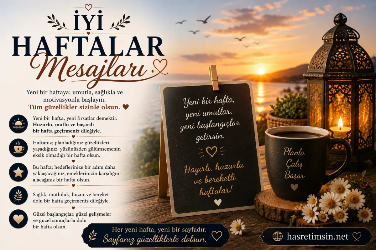 İyi Haftalar Mesajları