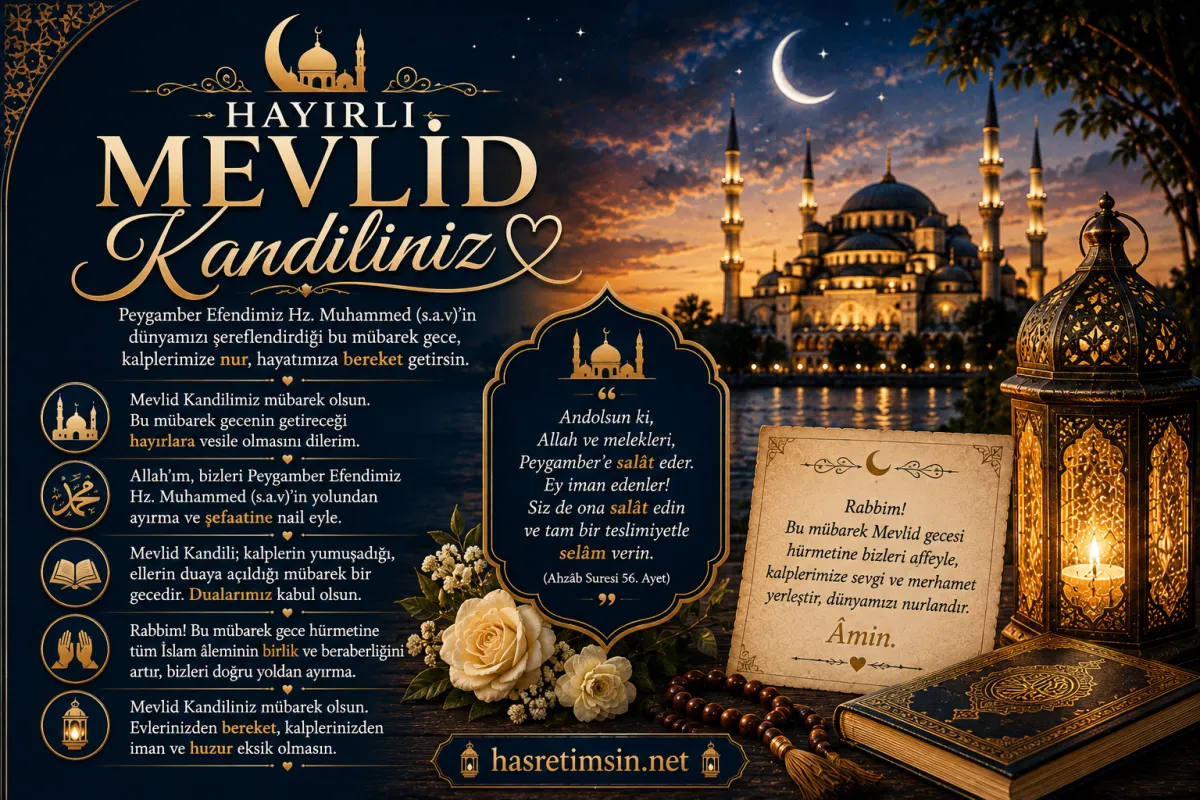 Mevlid Kandili Mesajları