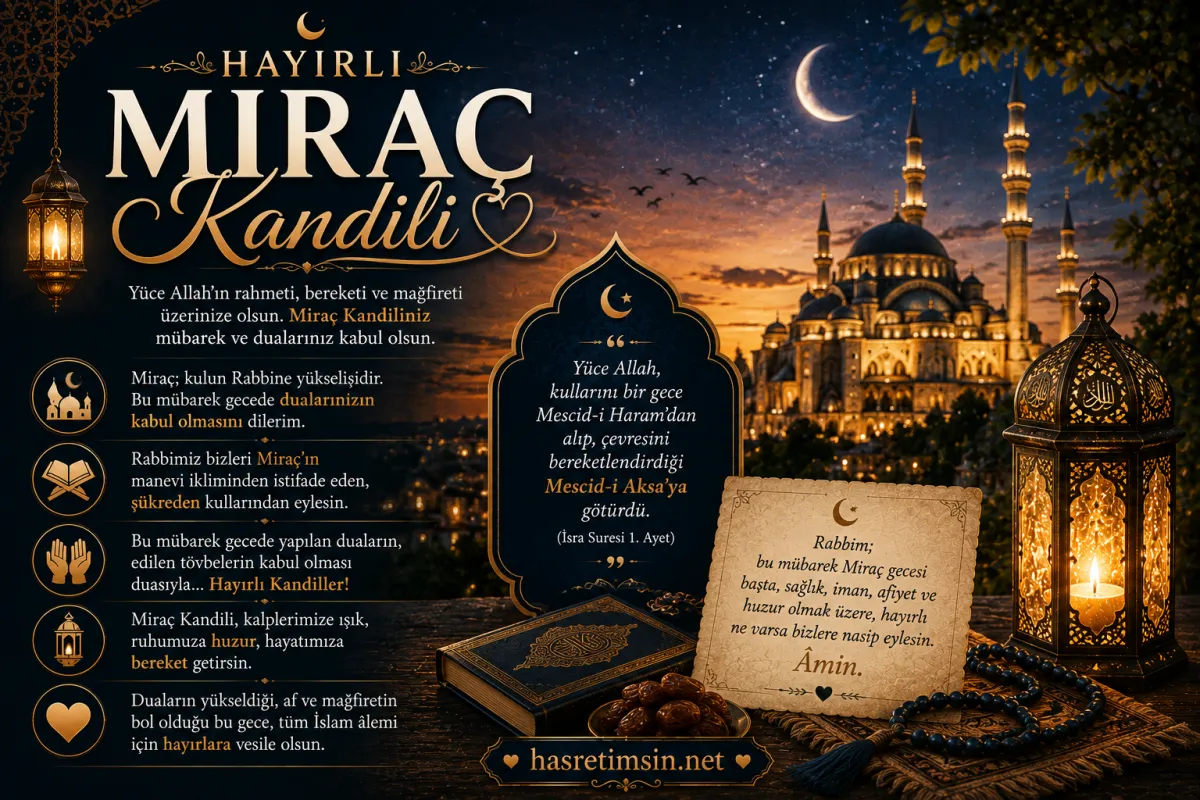Miraç Kandili Mesajları
