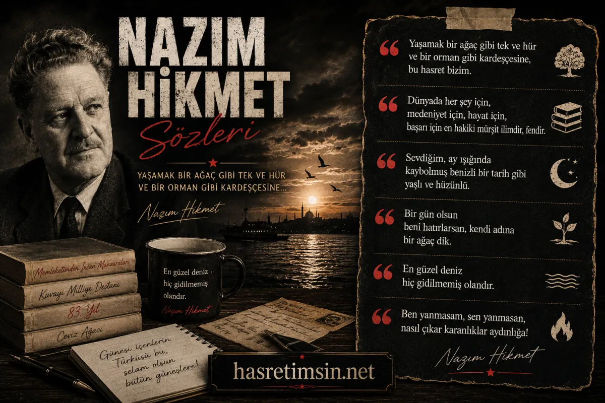 Nazım Hikmet Sözleri