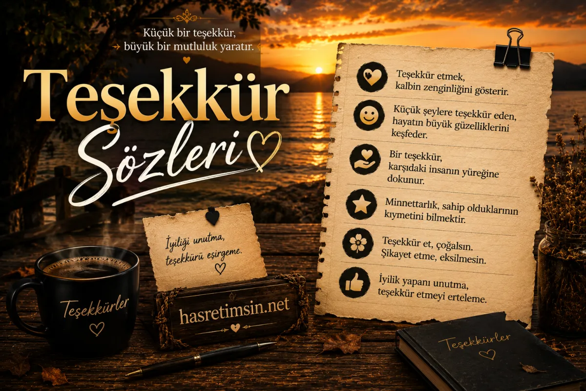 Teşekkür Sözleri