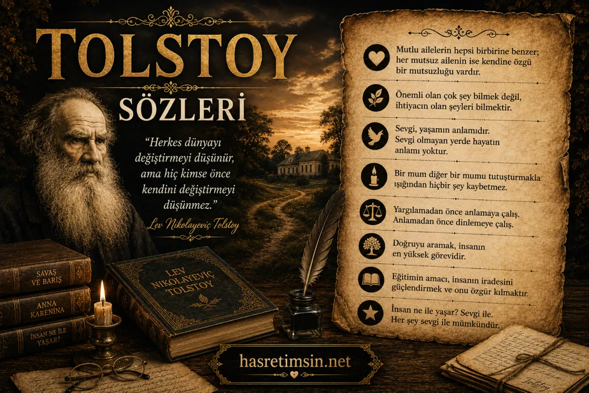 Tolstoy Sözleri