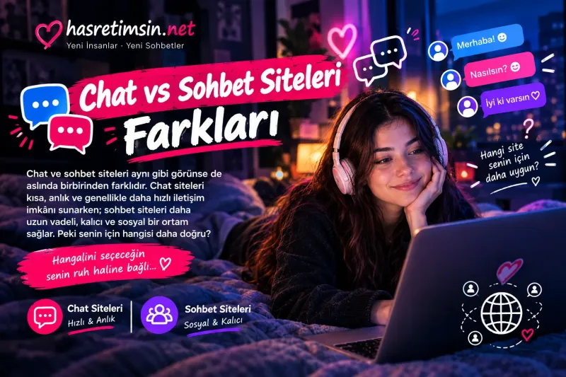 Chat vs Sohbet Siteleri Farkları – Hangisi Size Uygun? - Hasretimsin