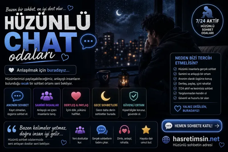 Hüzünlü Chat Odaları – Duyguların Paylaşıldığı Samimi Sohbet Platformu - Hasretimsin