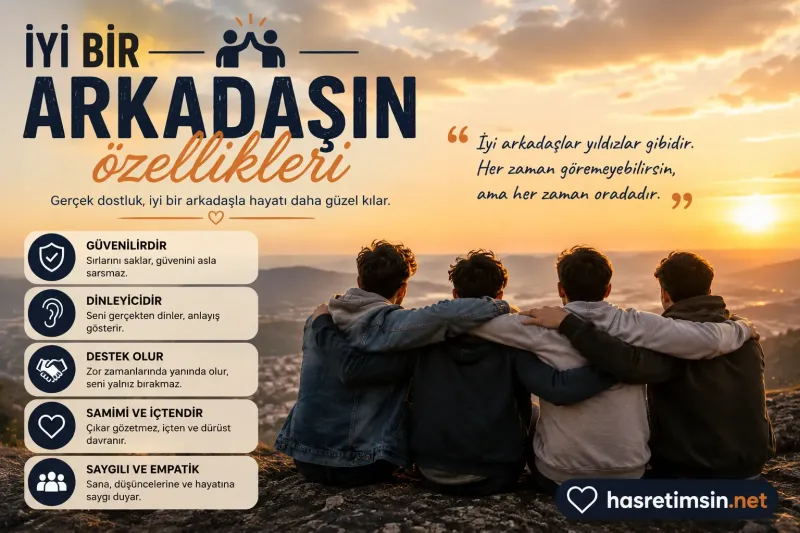 İyi Bir Arkadaşın Özellikleri – Gerçek Dostu Tanıma Rehberi - Hasretimsin
