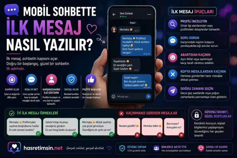 Mobil Sohbette Ilk Mesaj Nasil Yazilir? – Unutulmaz Bir Ilk Izlenim Icin 10 Altin Kural - Hasretimsin