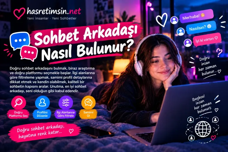 Sohbet Arkadaşı Nasıl Bulunur? Adım Adım Rehber - Hasretimsin