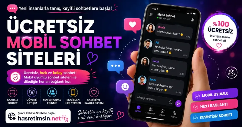 Ucretsiz Mobil Sohbet Siteleri – Arkadaslik Kapida, Cebinizde! - Hasretimsin