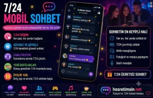 7/24 Mobil Sohbet – Her An, Her Yerde, Kesintisiz Iletisim