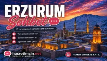 Erzurum Sohbet – Doğu Anadolu'nun İncisi Erzurum'un Sıcak Sohbet Odaları