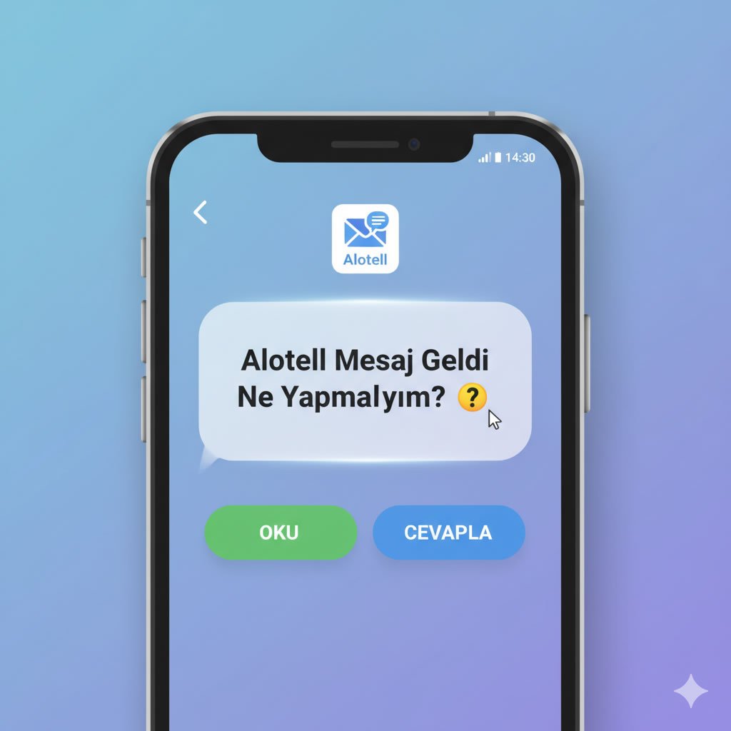 Alotell Mesaj Geldi Ne Yapmalıyım